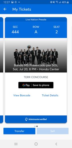 Banda MS Tickets
