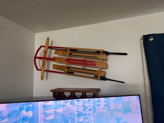 Brand New Vintage Fast Trak SnowSport Torpedo Wooden Sled