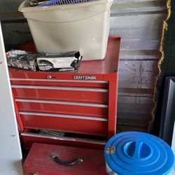 Large Craftsman Tool Box, Tools, Supplies, Small Craftsman Tool Box And Much More