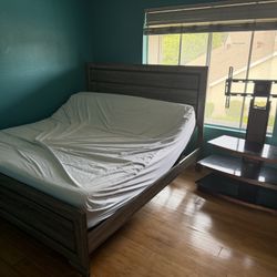 King Adjustable Bed Frame And Tv Stand Mount