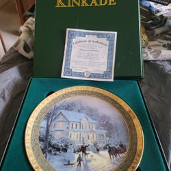 Thomas Kinkade Christmas Plates