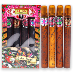 CUBA - JUNGLE STRASS 4PC SET ( W ) 1.17 OZ