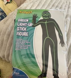 Spirit Green Light-Up Stick Figure Costume