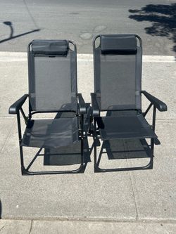 Brand new two foldable beach chairs for $40