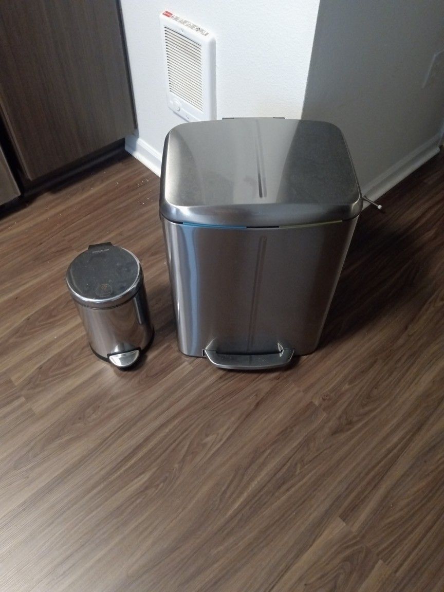 Two Garbage Cans Like New! $30
