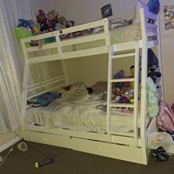 Girls Bunkbed Color White