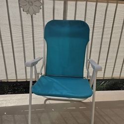 Folding Patio Chair - Turquoise 