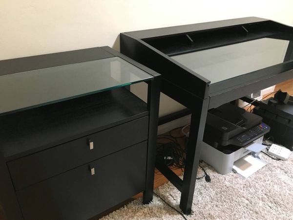 Crate And Barrel Desk And Filing Cabinet For Sale In Santa Cruz