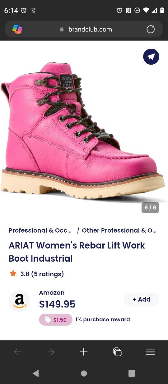 Brand New In The Box - Women's Rebar Lift – Pink