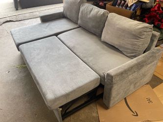 Gray Sectional Sofa with Chaise – Storage