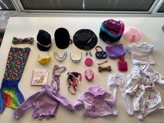 Lot of 18” Doll Accessories & Clothing Pieces