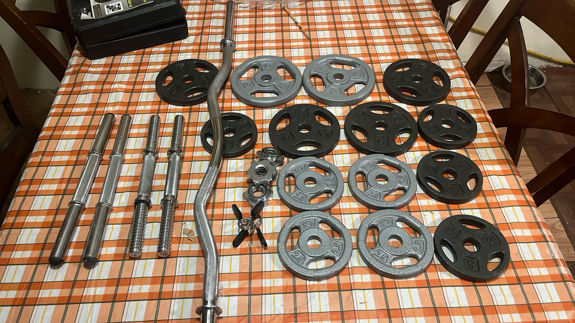 EZ Curl Bar & Weights Package