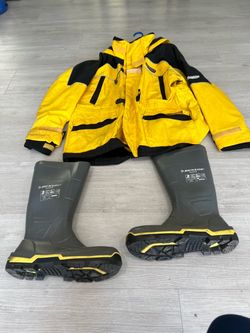 Rain jacket rain boots