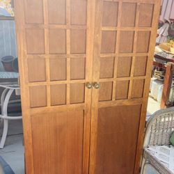 Wooden Cabinet Desk , 21.5D, 55H, 32W