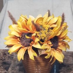 Silk Sunflower Arrangement (SERIOUS BUYER ONLY)