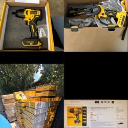 DeWraf Cordless Impact Wrench And DeWraf 8 Inch Mini Chainsaw