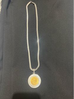 Chain Franco and Gold Pendant