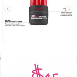 Milwaukee M12 12V Lithium-Ion CP High Output 2.5 Ah Battery 