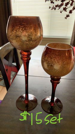 Glass decorative vases