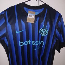 Nike Inter Milan 23/24 Blue & Black Striped Soccer Jersey 