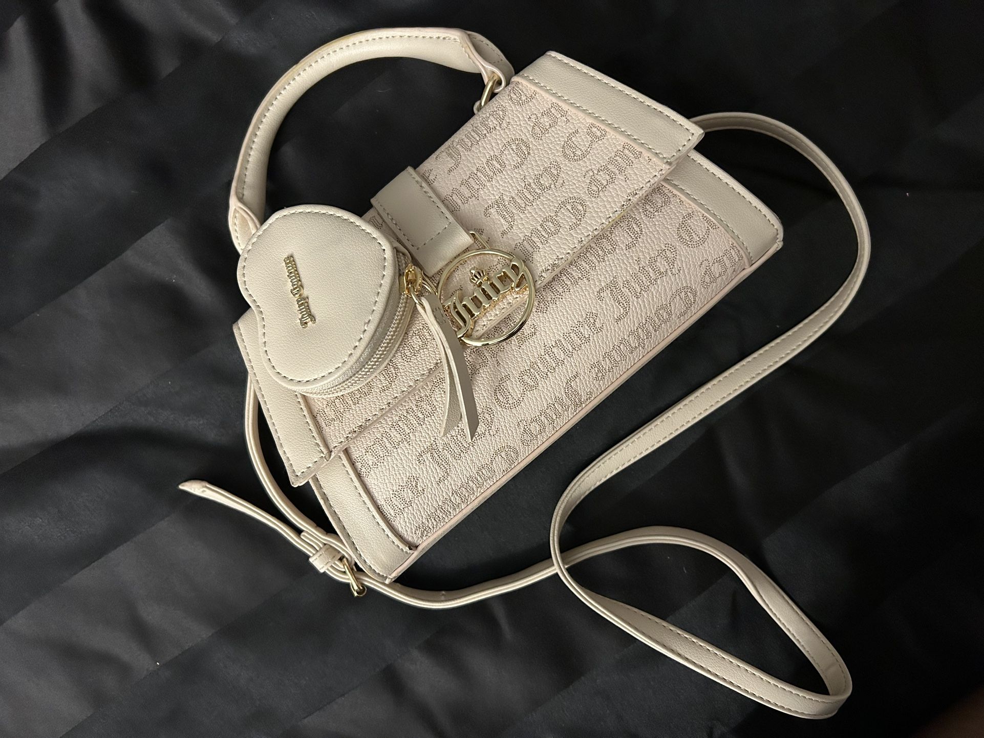 Juicy Couture Beige Bag+Charm Wallet