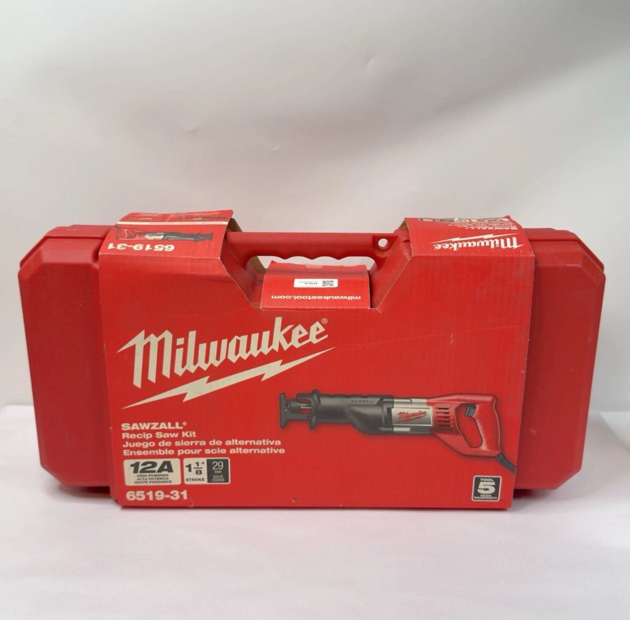 Milwaukee 6519-31 Sawzall Reciprocating Saw Corded Electric 12A 1-1/8" Stroke