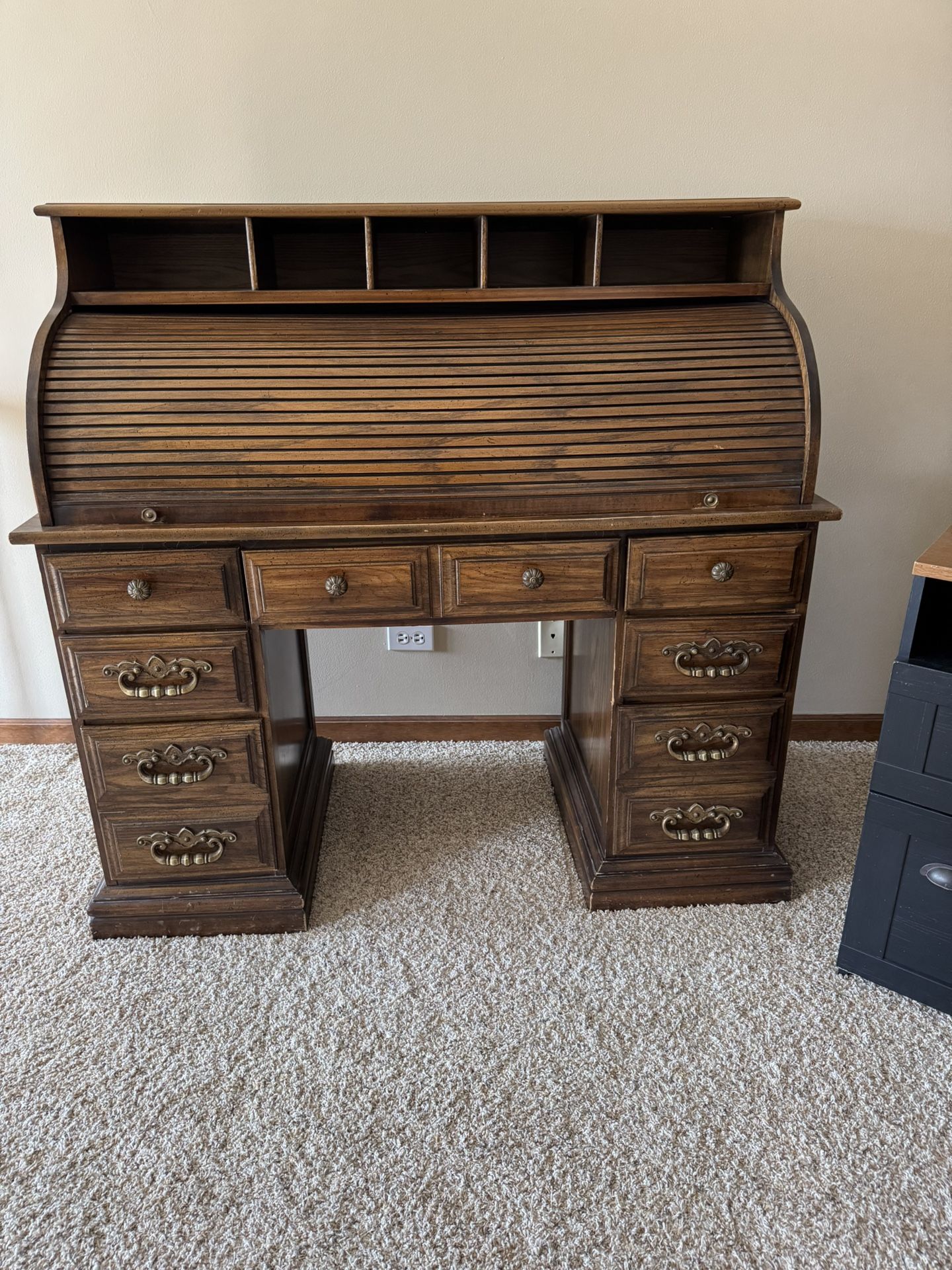Vintage Roll Top Desk