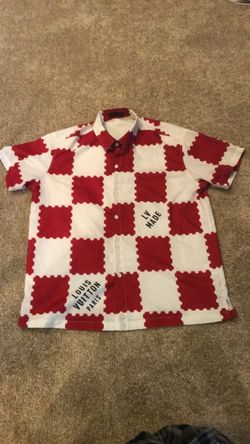 Louis Vuitton LV Made Checkerboard Short Sleeve Shirt