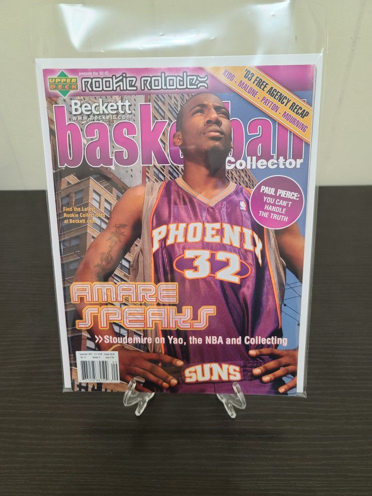 Amare Stoudemire Suns NBA basketball Beckett magazine 