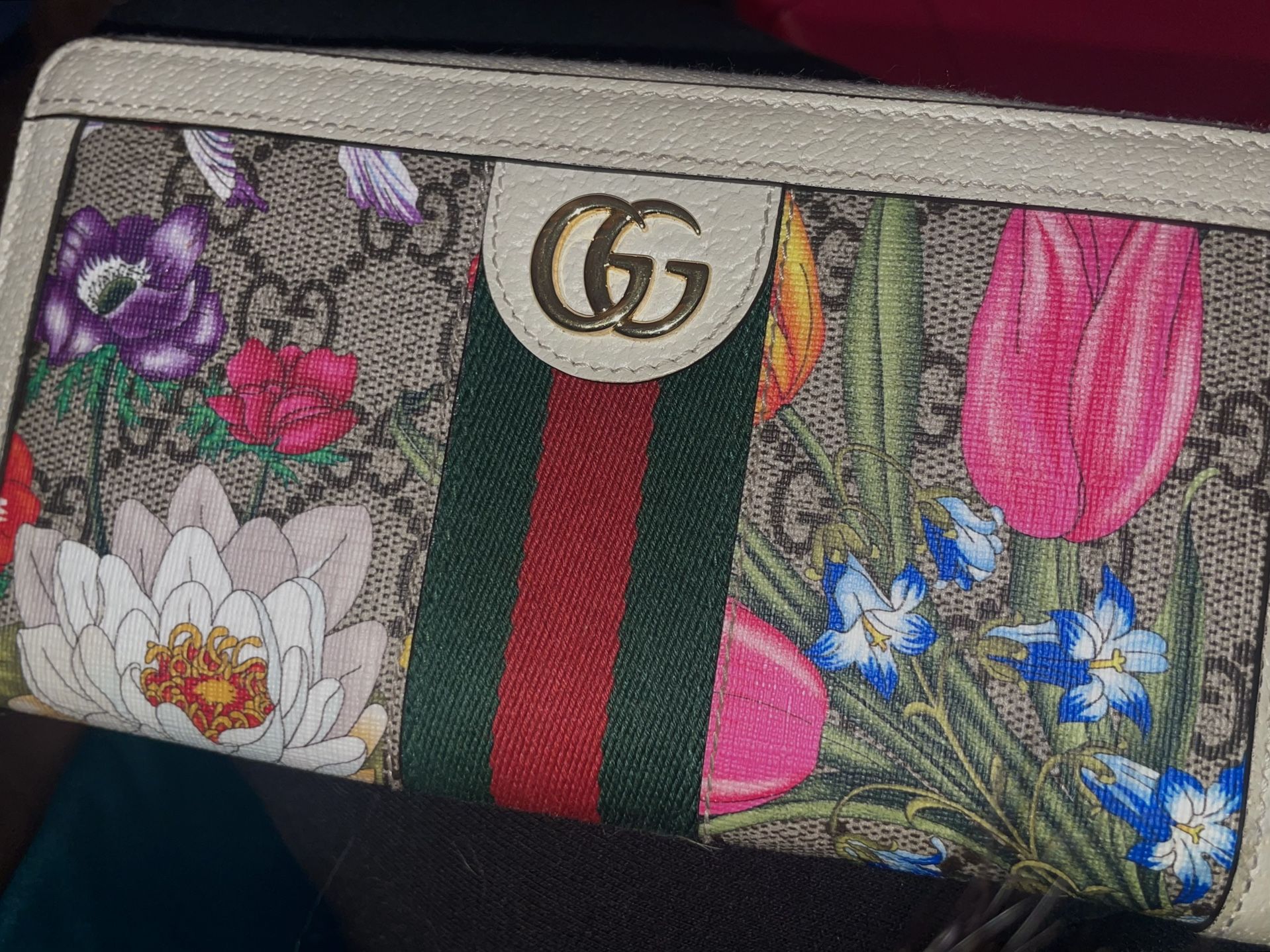 Gucci Ophidia GG Flora Long Wallet (523154)
