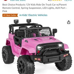 Kids Jeep Car With Remote Brand New In Box 
