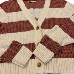 SO Striped Cardigan - Size Small
