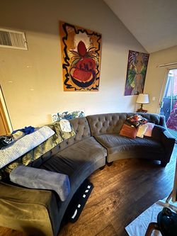8 seater curved couch 2-piece