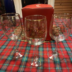 Johnson Bros. Victorian Christmas Glasses