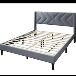 Queen Bed Frame With Mattress 