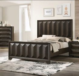 Furniture of America - Hexham Queen Bed in Espresso ( Bed Frame Only )
