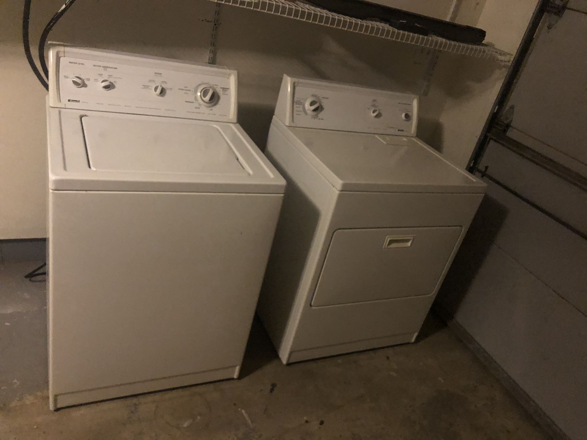 Kenmore 80 series washer and dryer