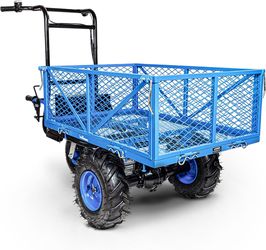 Landworks AGM Electric Utility Cart - 500W Lead-Acid Battery-Powered Power Wagon