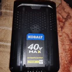 KOBALT 40v max lithium ion rechargeable battery