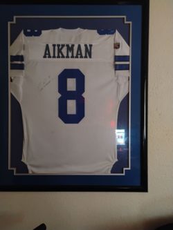 Signed aikman Dallas cowboy  jersey