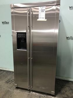GE 23 CUBIC FT REFRIGERATOR ALL STAINLESS STEEL