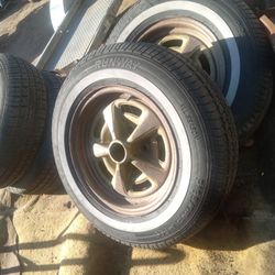 Pontiac Lemans GTO Firebird 14 Inch Rally Wheels Parts 