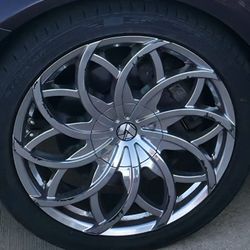 Azara AZA-504 20 inch wheels (Full Set) w/spare rim