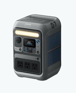 Anker Portable Power Station SOLIX C300, 288Wh LiFePO4 Backup Battery, 300W Solar Generator, 140W Two-Way Fast Charging, for Camping, Hunting, Travel,