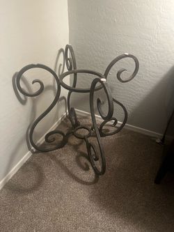 Wrought iron table