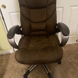 Swivel Adjustable Brown Office Desk Chair