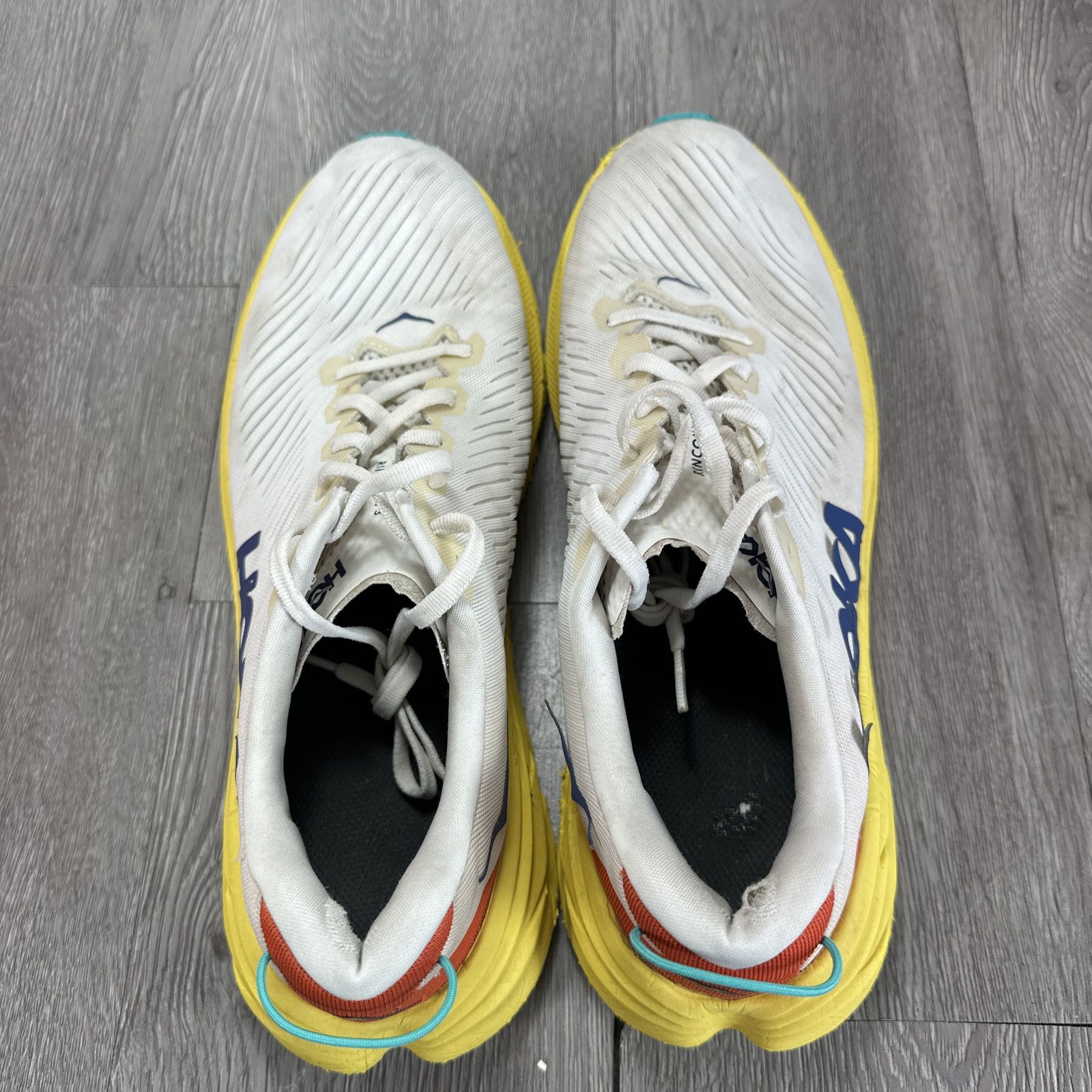 Hoka Rincon 3 Mens 10.5 D White Eggnog Yellow Running Shoes Sneaker 1119395 Hoka One One Rincon 3 Shoes Mens Size 12.5D | Mercari main image 3