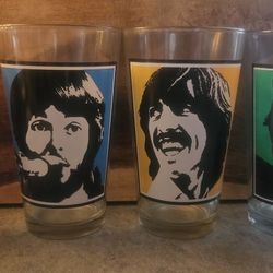 Beatles Drink Glasses - Full Set