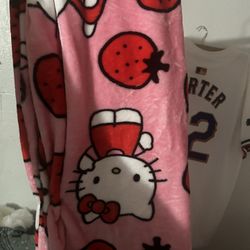 Hello Kitty Strawberry Blanket 