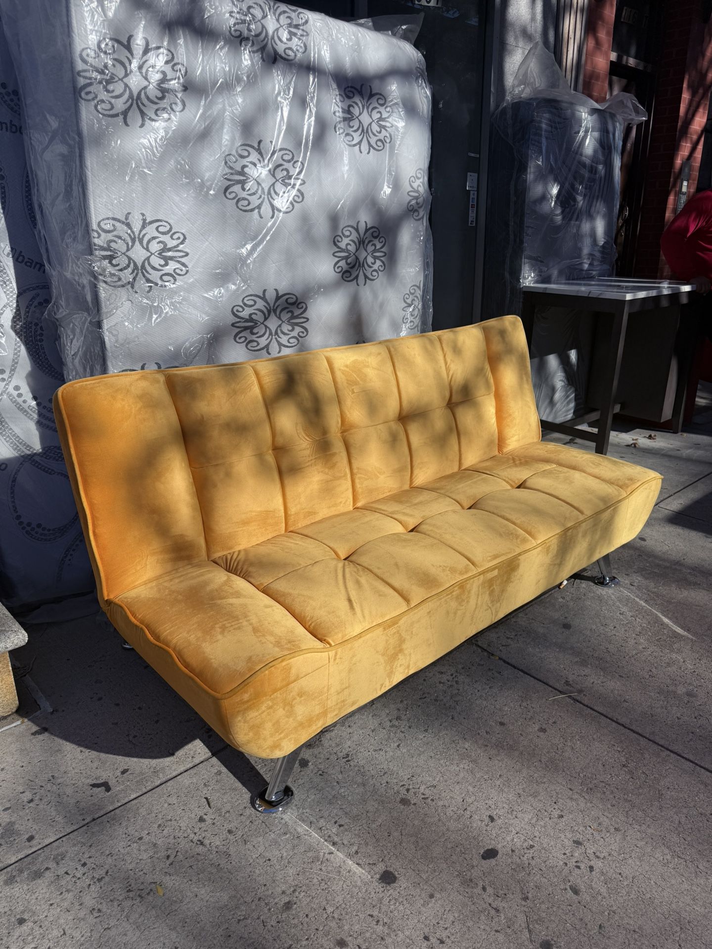 Sofa Bed, Yellow